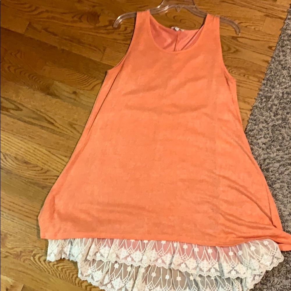 Orange boutique dress